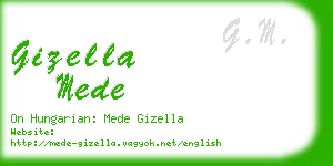 gizella mede business card